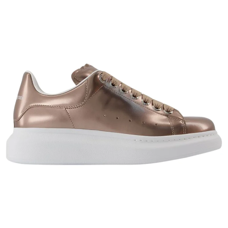 Oversized Sneakers - Alexander McQueen - Leather - Beige