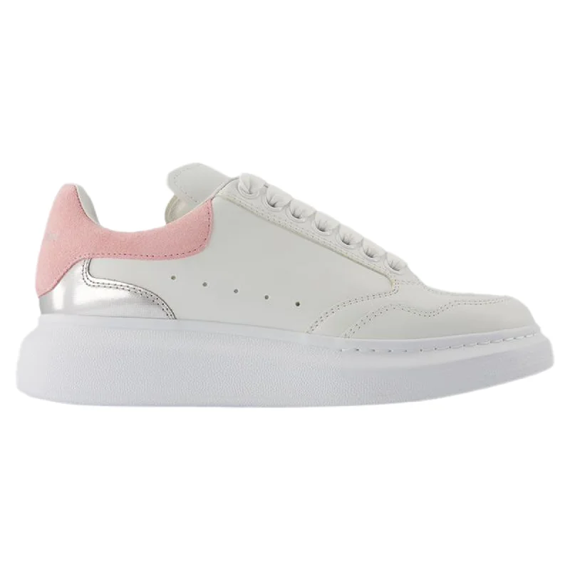 Oversized Sneakers - Alexander McQueen - Leather - White/Pink