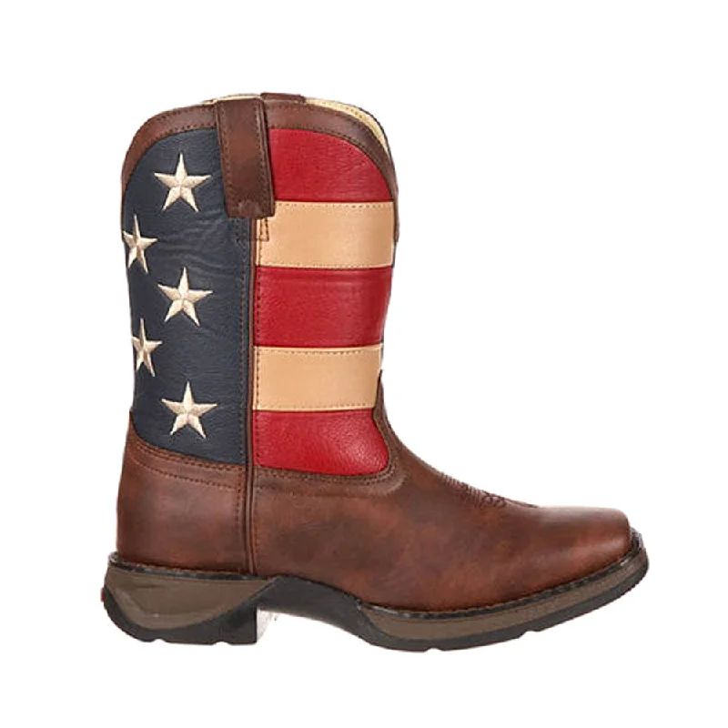 Winter Warehouse Sale Patriotic Wellington Square Toe Boots (Little Kid-Big Kid)