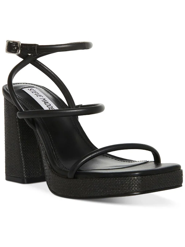Stylish Savings Pennie Womens Faux Leather Platform Slingback Sandals