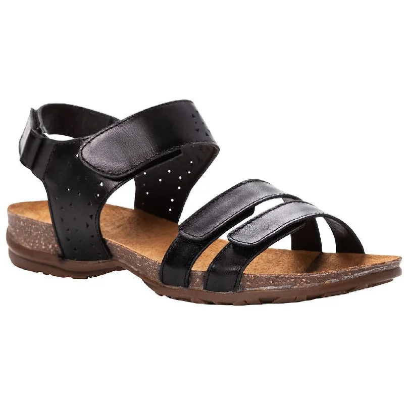 Sale Clearance Propet Womens Farrah Leather Cork Flat Sandals