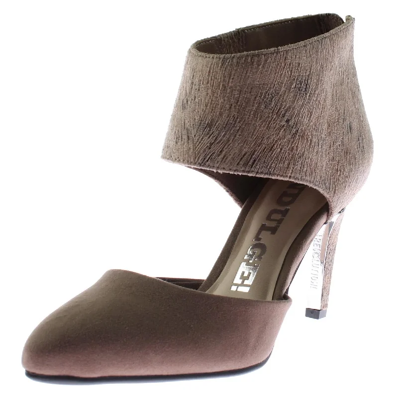 End Of Season Sale Revolution Womens Catch Up Metallic Faux Suede Dress Pumps