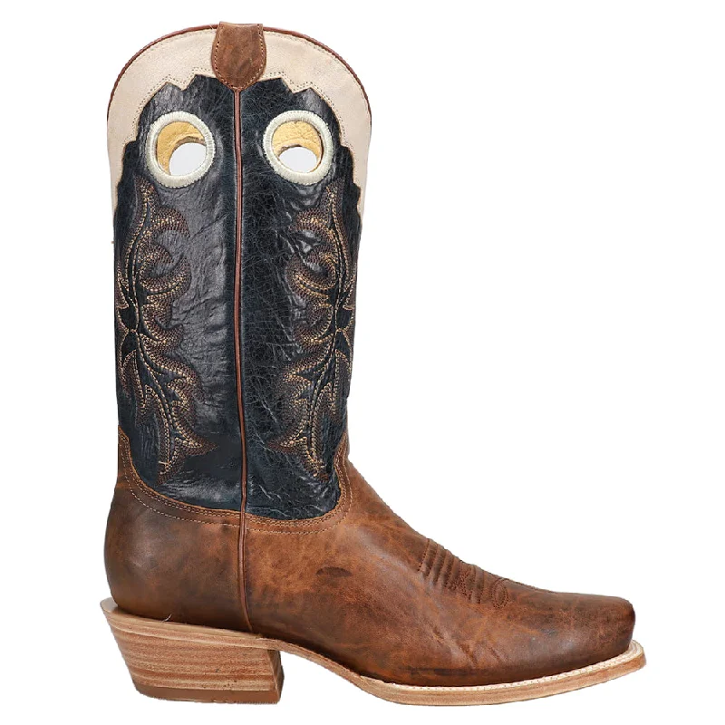 Comfortable Shoes Ride Em' Cutter Embroidered Square Toe Cowboy Boots