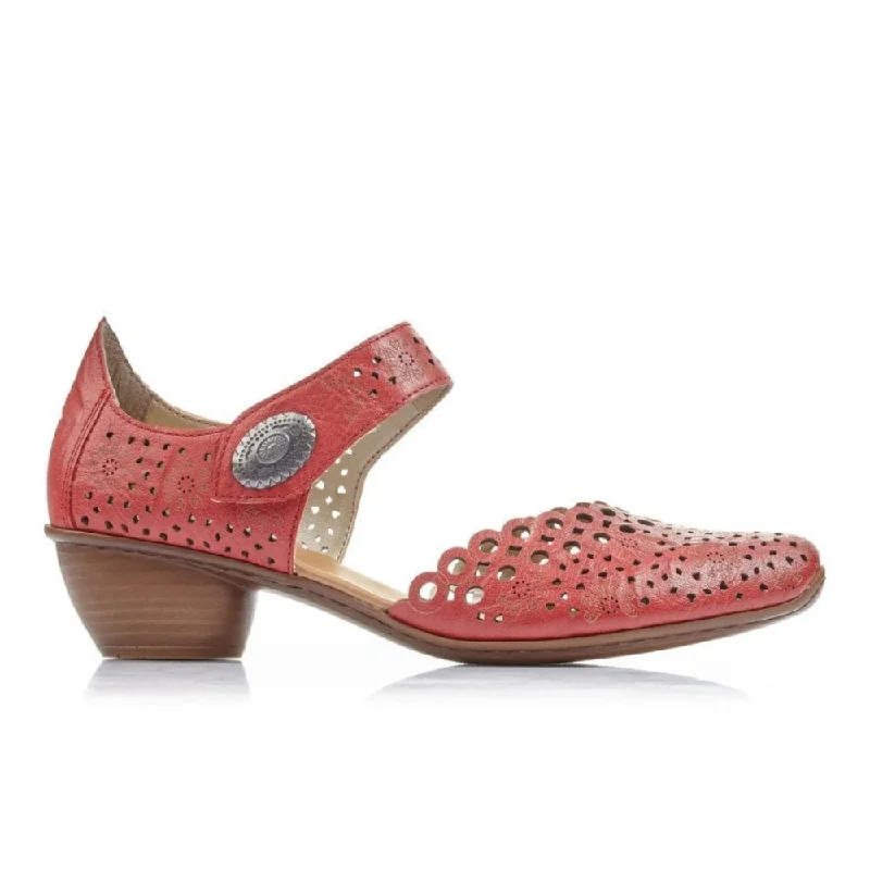 Non-Slip Shoes Offers Rieker Women's Mirjam 43753-33 - Red