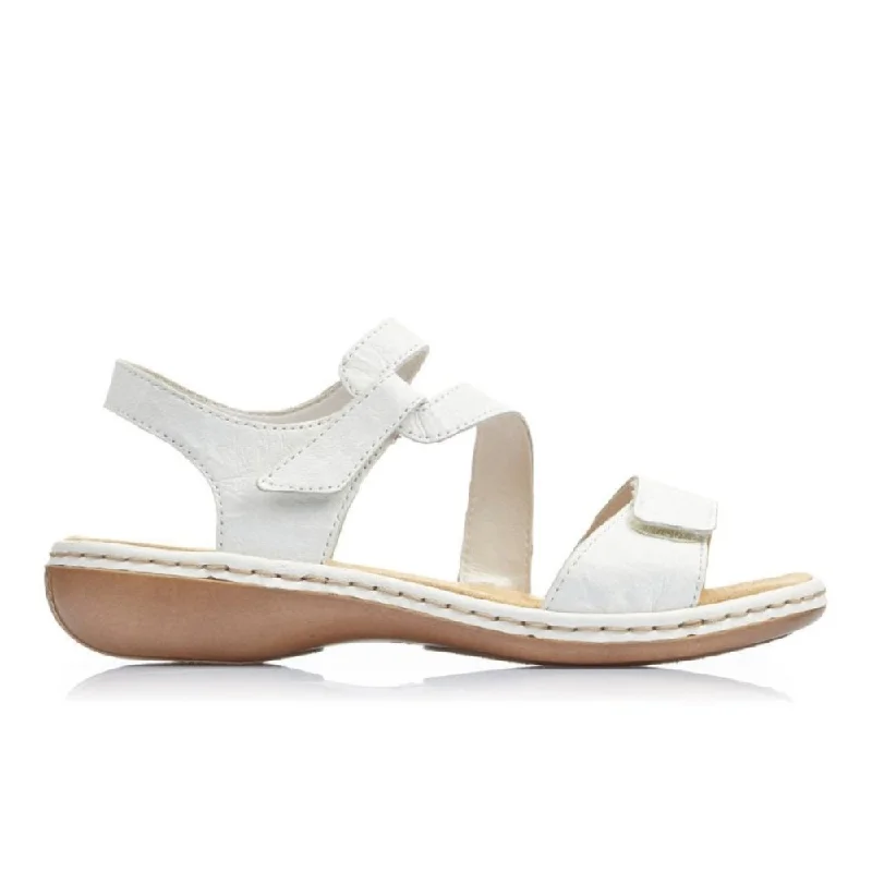 Comfortable Stylish Shoes Rieker Women's Regina 659C7-80 - White