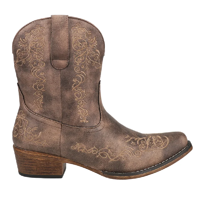 Limited Styles Riley Scroll Embroidered Snip Toe Cowboy Boots