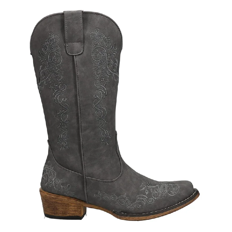 Women's Business Casual Shoes Riley Scroll Snip Toe Cowboy Boots