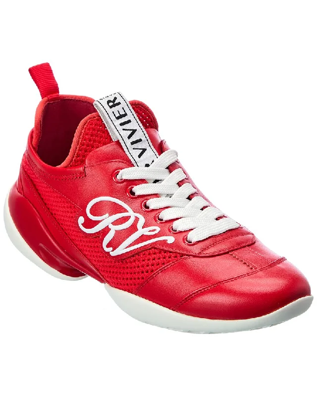 Roger Vivier Viv Match Leather & Mesh Sneaker