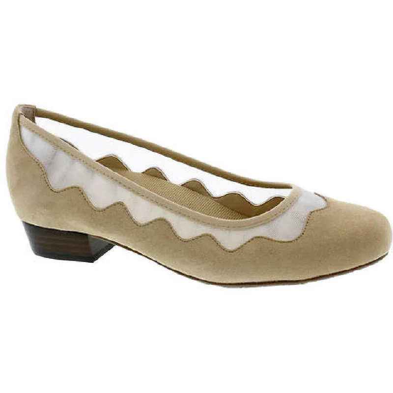 High-End Casual Shoes Ros Hommerson Womens Tootsie Leather Mesh Block Heels
