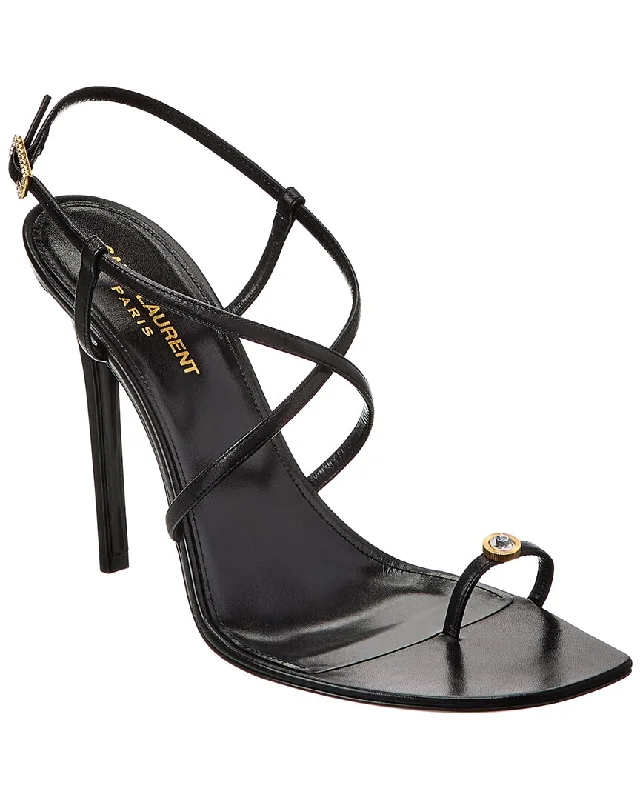 Saint Laurent Date 110 Leather Sandal