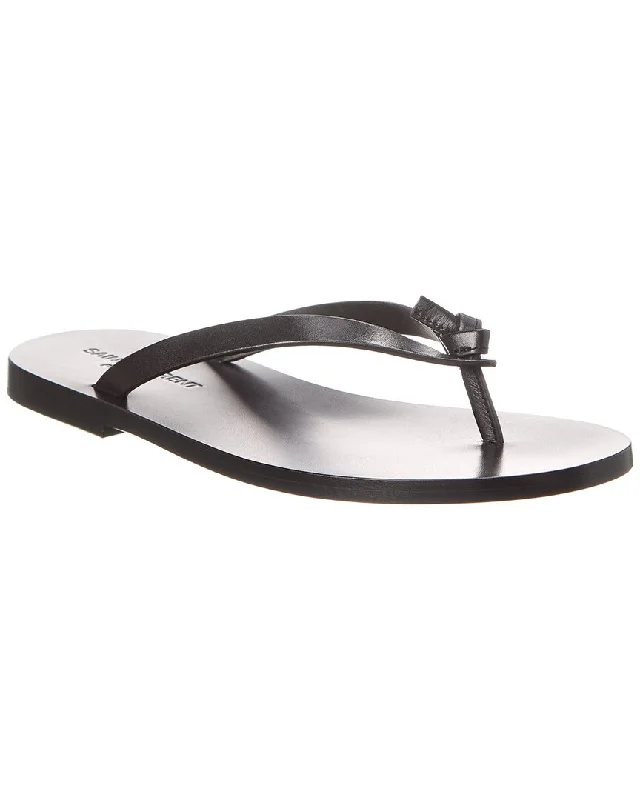 Saint Laurent Laguna Leather Sandal