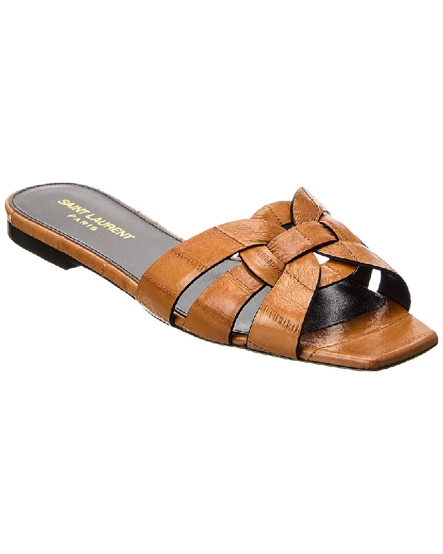 Saint Laurent Tribute Leather Sandal