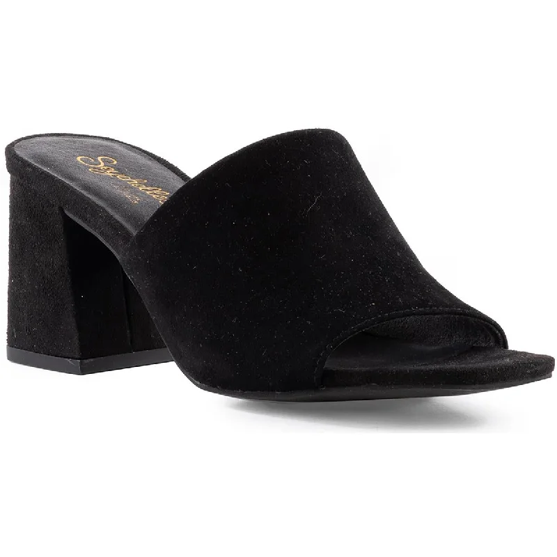 New Season Fashion Preview Sale Seychelles Womens Optimum Suede Peep-Toe Mules