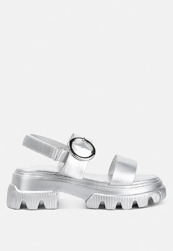 Popular Collection silas metallic chunky sandals