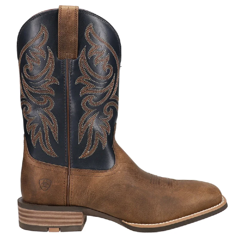 Contemporary Casual Footwear Slingshot Rowdy Embroidered Square Toe Cowboy Boots