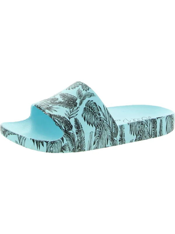 Shop Sales Slyde Womens Slide On Open Toe Pool Slides