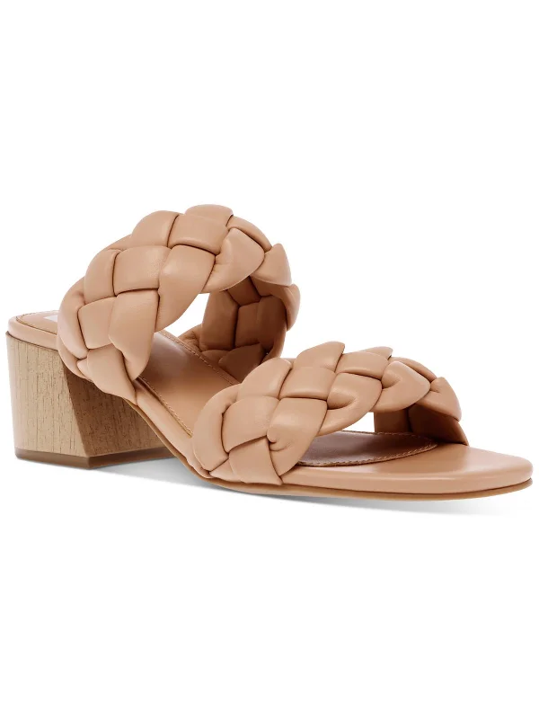 Must Haves Stacey Womens Braided Slip On Heels