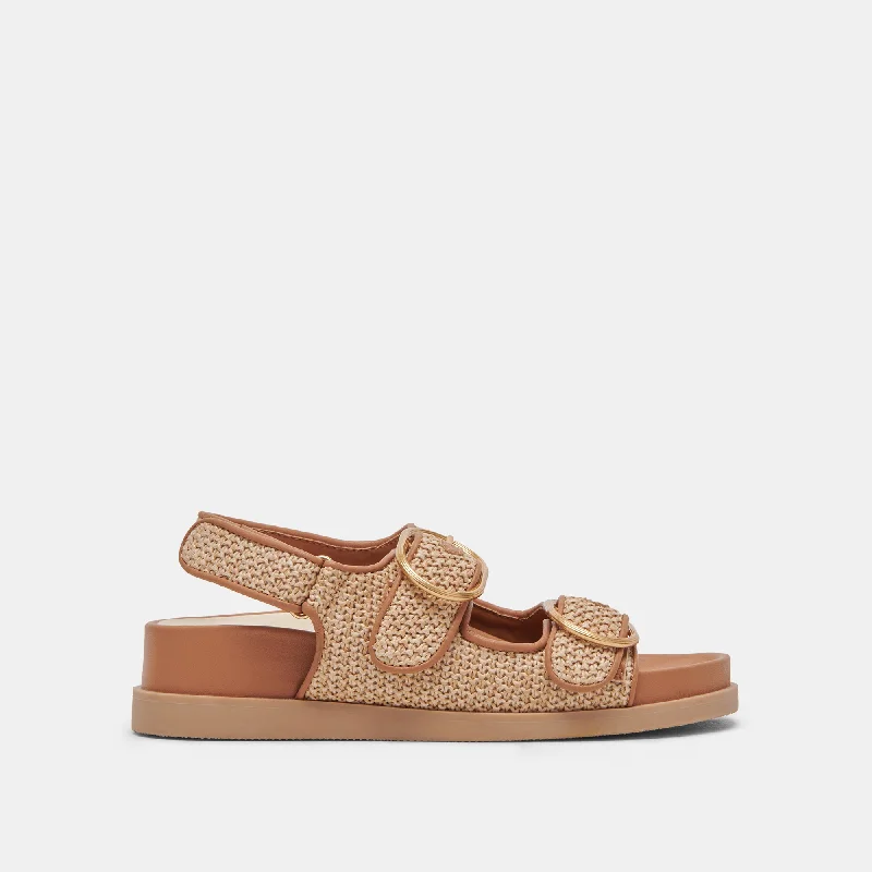 Limited Time Special Offer STARLA SANDALS TAN MULTI WOVEN