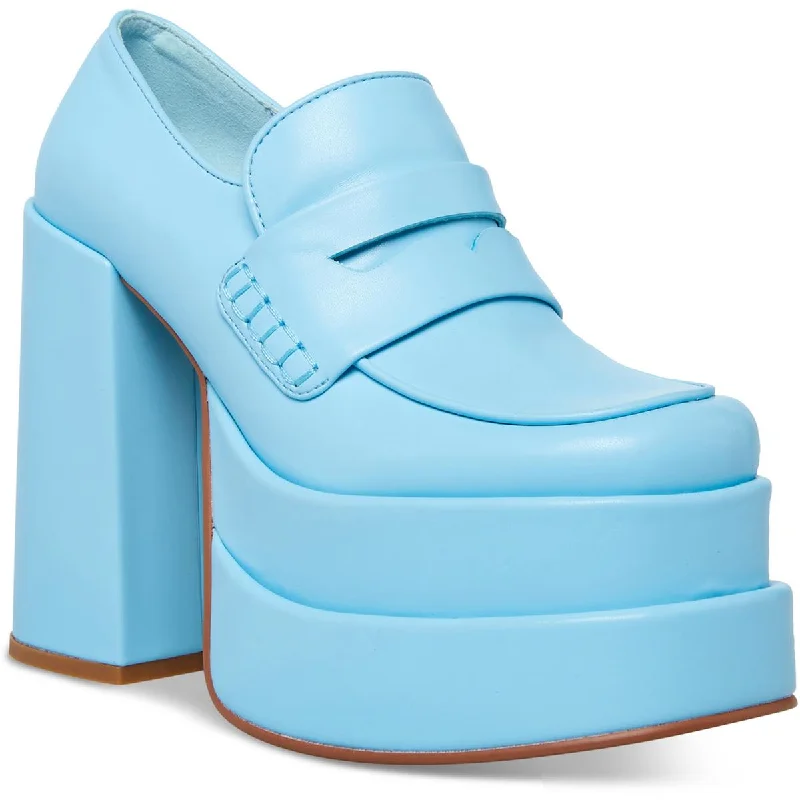 Comfortable Women's Shoes Steve Madden Womens Catelyn Faux Leather Platform Heels
