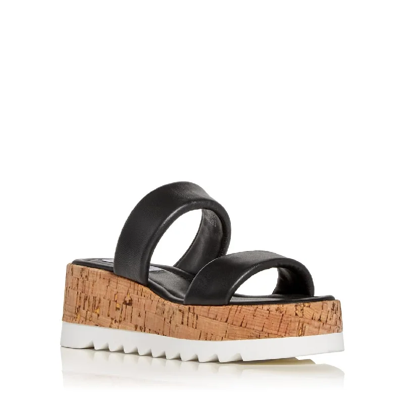 Steve Madden Womens Defuse Cork Platform Sandals