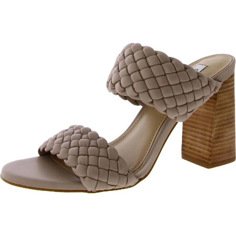 Exclusive Deals Online Steve Madden Womens Tielo Faux Leather Slip On Heels