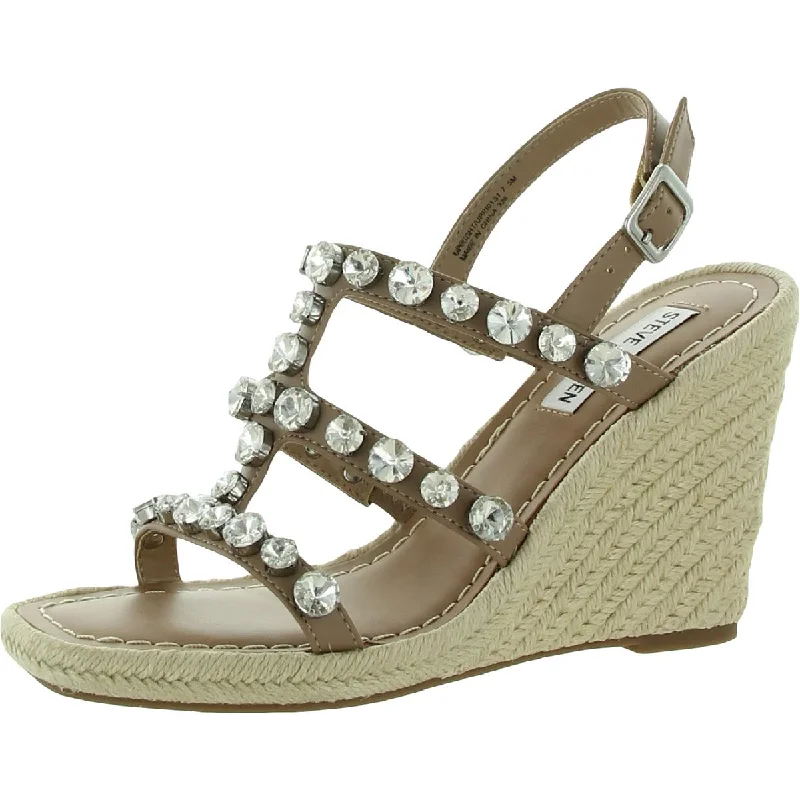 Ultra-Light Footwear Sale Steve Madden Womens Upright Rhinestone Slingback Espadrilles Ultra-Light Footwear Sale Steve Madden Womens Upright Rhinestone Slingback Espadrilles