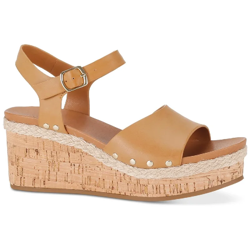 Style & Co. Womens Laceyyp Ankle Strap Sling Back Wedge Sandals