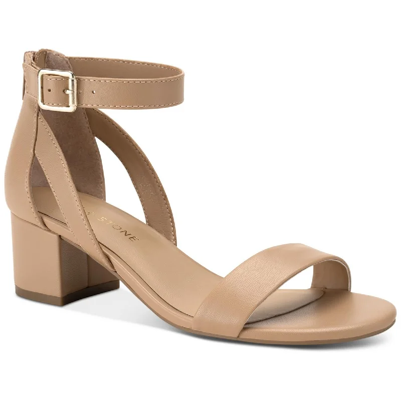 Sun + Stone Womens Jackee Faux Leather Heels