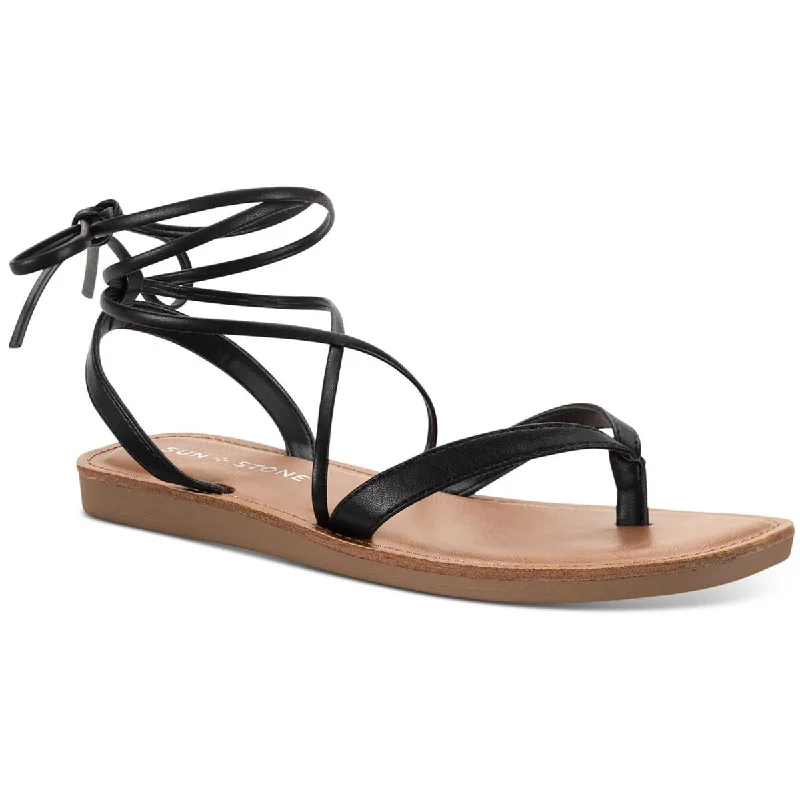 Durable Walking Shoes Sale Sun + Stone Womens MAGGIE Strappy Open Toe Flatform Sandals