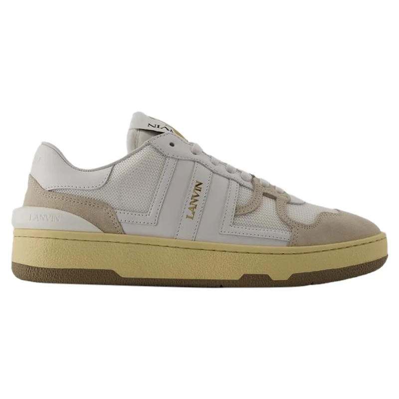 Tennis Low Top Sneakers - Lanvin - Leather - White