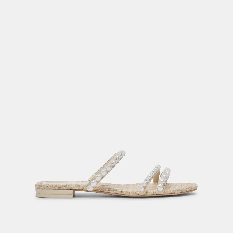 Urban Style Promotions TINKER PEARL SANDALS VANILLA PEARLS
