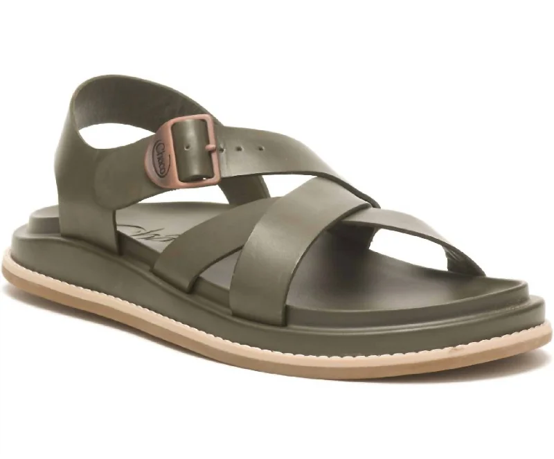 Townes Sandals In Olive Night