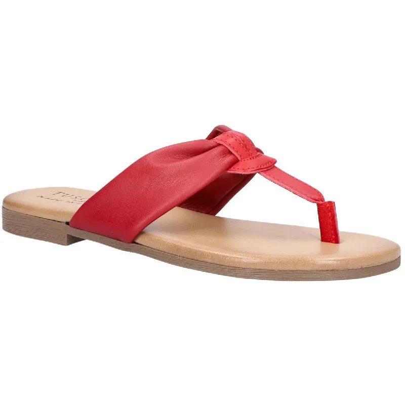 Tuscany By Easy Street Womens Aulina Leather Thong Slide Sandals