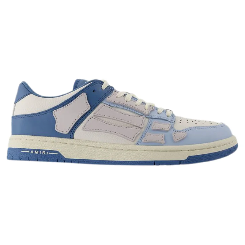 Two-Tone Skel Top Low Sneakers - Amiri - Leather - Blue/White