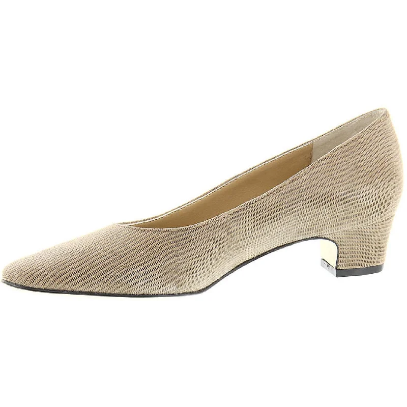 Style Breakthroughs VANELi Womens Astyr Leather Almond Toe Dress Heels