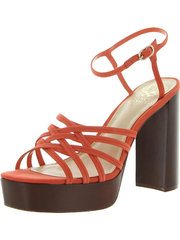 VC Larriss Womens Metallic Strappy Platform Sandals