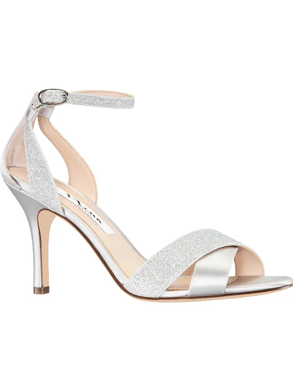 Mega Sale Venus Womens Glitter Ankle Strap Heel Sandals