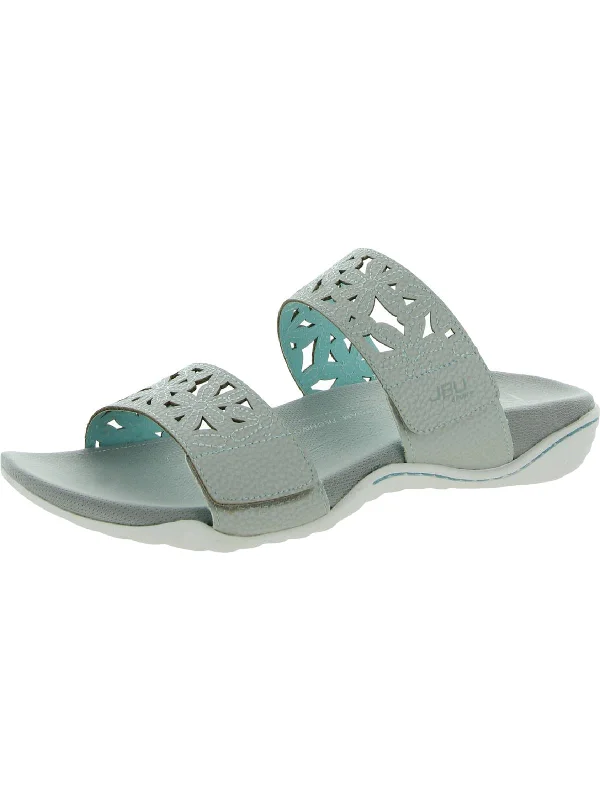 Comfortable Casual Loafers Wildflower Womens Faux Leather Slide On Slide Sandals