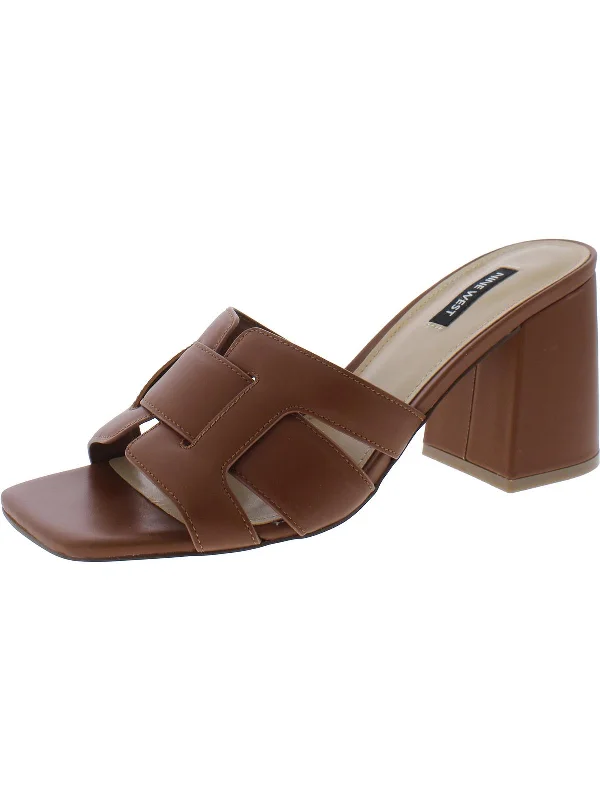 Winter Warehouse Sale WNKAELYN3 Womens Faux Leather Dressy Strappy Sandals