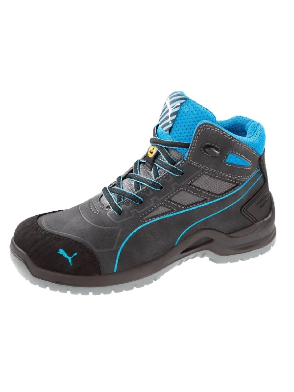 Women's Beryll Mid Work Shoes Steel Toe In Black/blue