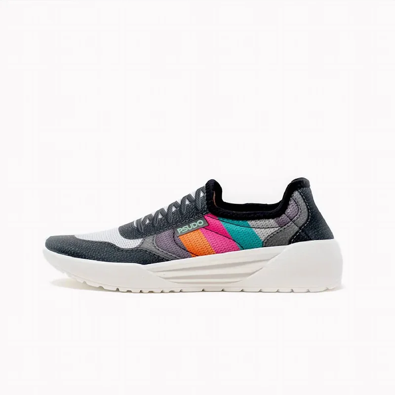 Women's Court Sneaker In Black Multi