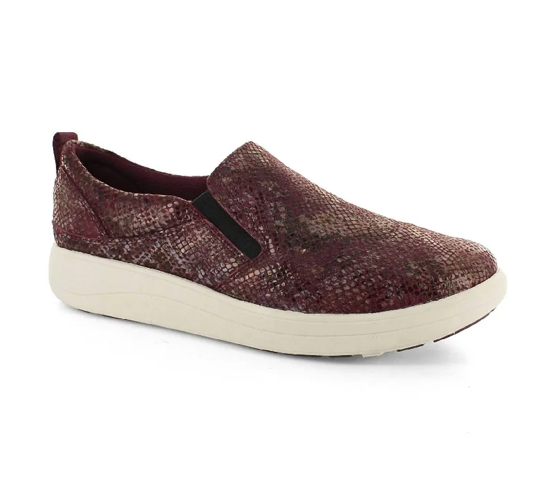 Women's Florida Shoes In Plum Snake