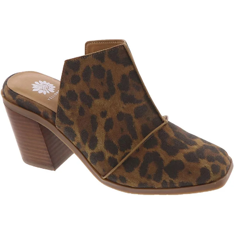 Limited Time Flash Sale Yellow Box Womens Marissa  Square Toe Faux Leather Mules