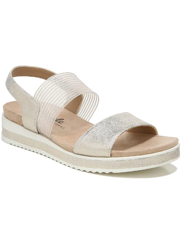 Ultra-Soft Flats Deal Zing Womens Padded Insole Slip On Flatform Sandals