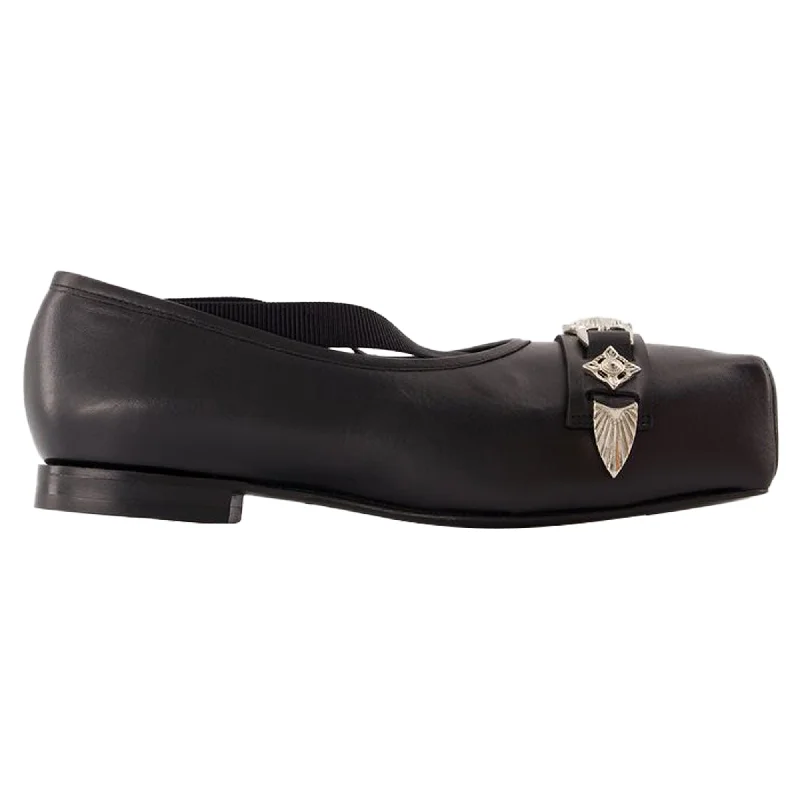 Absurdly Cheap Sale Aj1343 Ballerinas - Toga Pulla - Leather - Black
