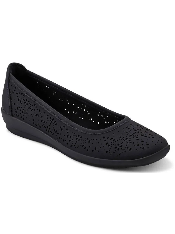 Stylish Shoe Discounts Alessia 3 Womens Padded Insole Faux Leather Ballet Flats