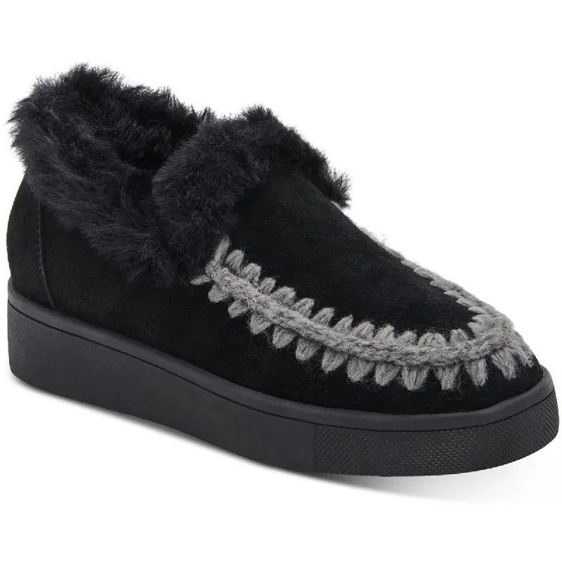Seasonal Footwear Sale Aqua College Womens Albina Cow Suede Faux Fur Shooties