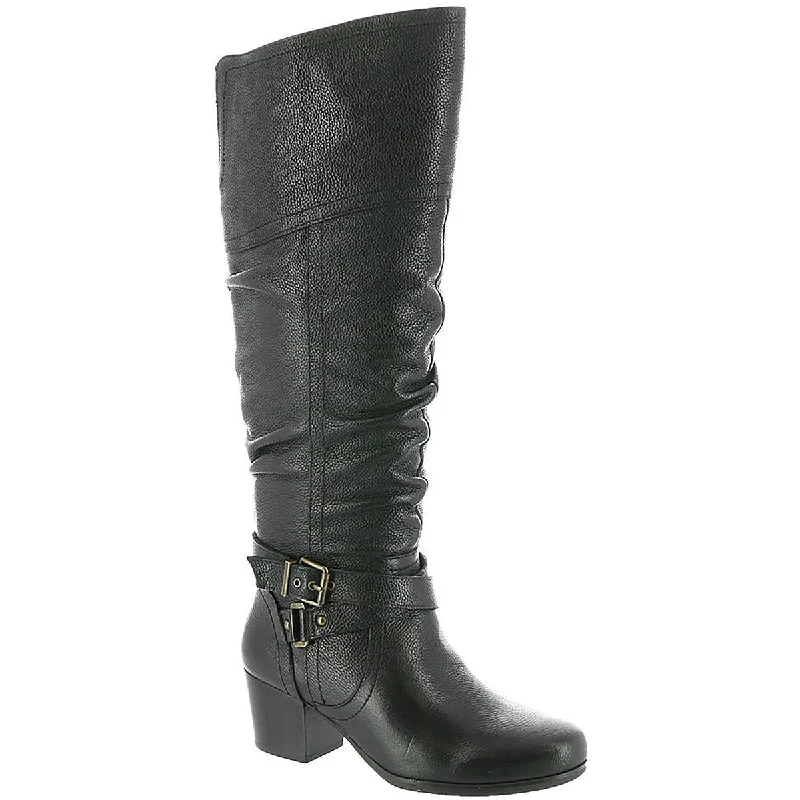 Trend Forward Threads Array Womens Dakota Leather Knee-High Riding Boots