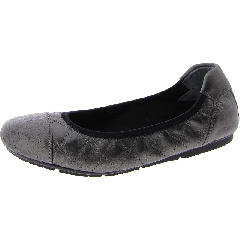 Low Price Special Ava Womens Leather Slip On Ballet Flats
