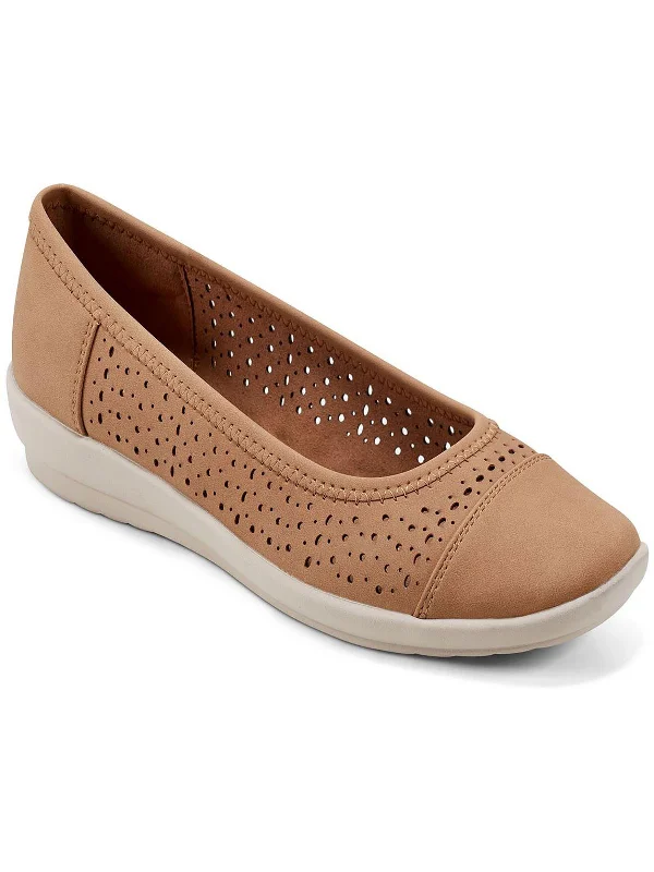 Walking Comfort Shoes AVIEN3 Womens Faux Leather Slip On Flat Shoes